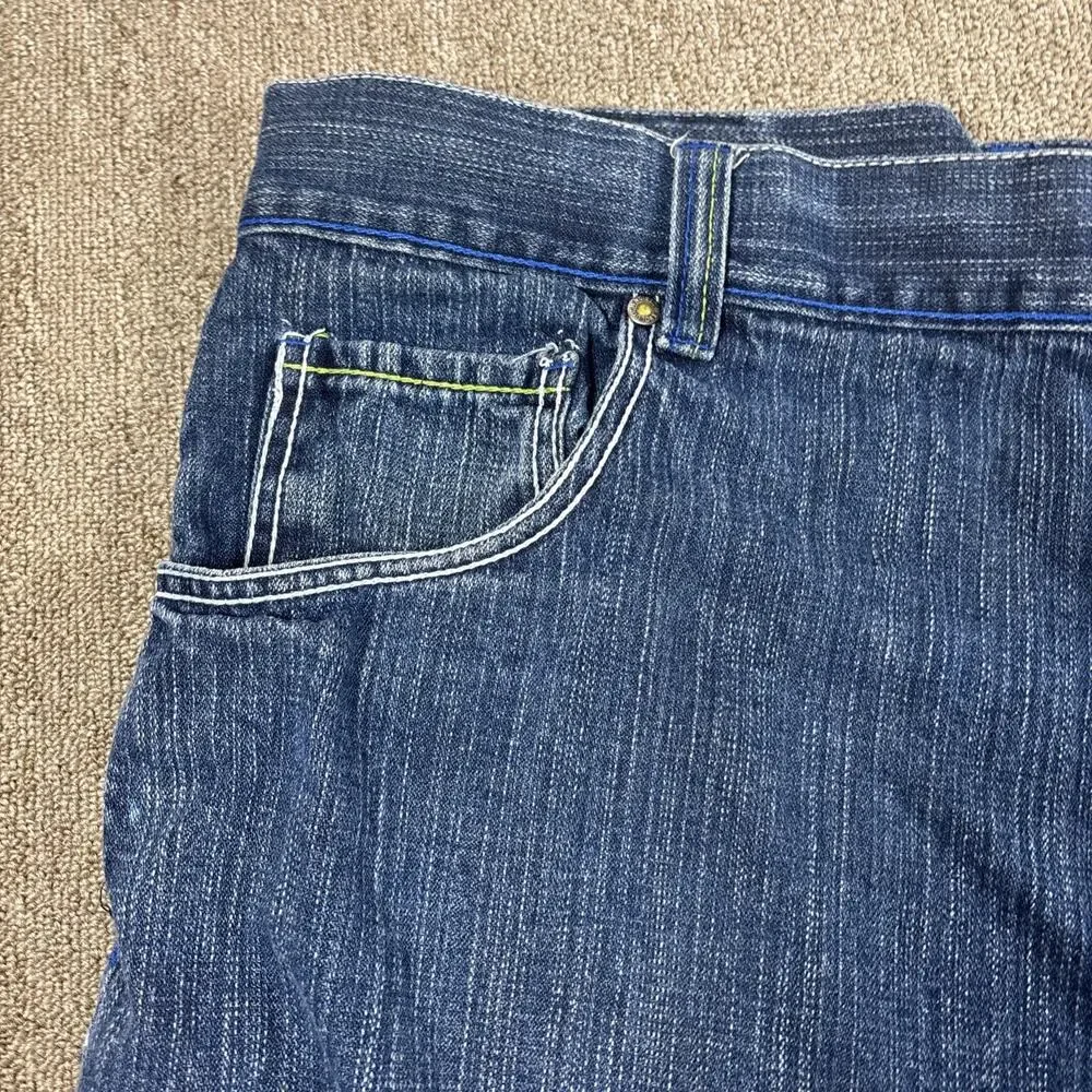 Y2K Men’s Evolution In Design Denim Shorts Jorts Size 50 Big & Tall Blue